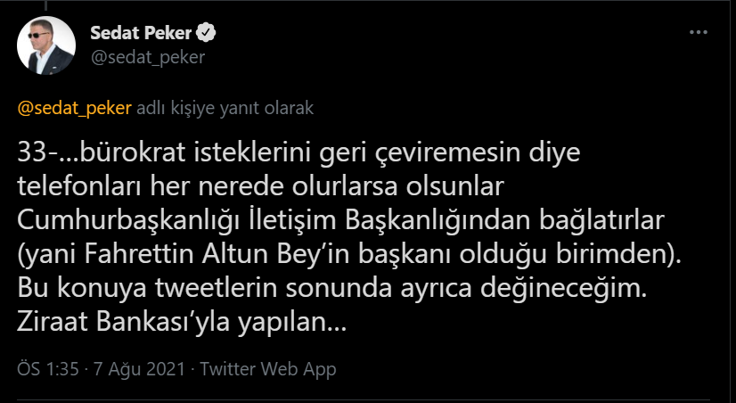 Sedat Peker'den yeni iddialar: Zindaşti, Burhan Kuzu, Ümitcan Uygun, Aleyna Çakır...