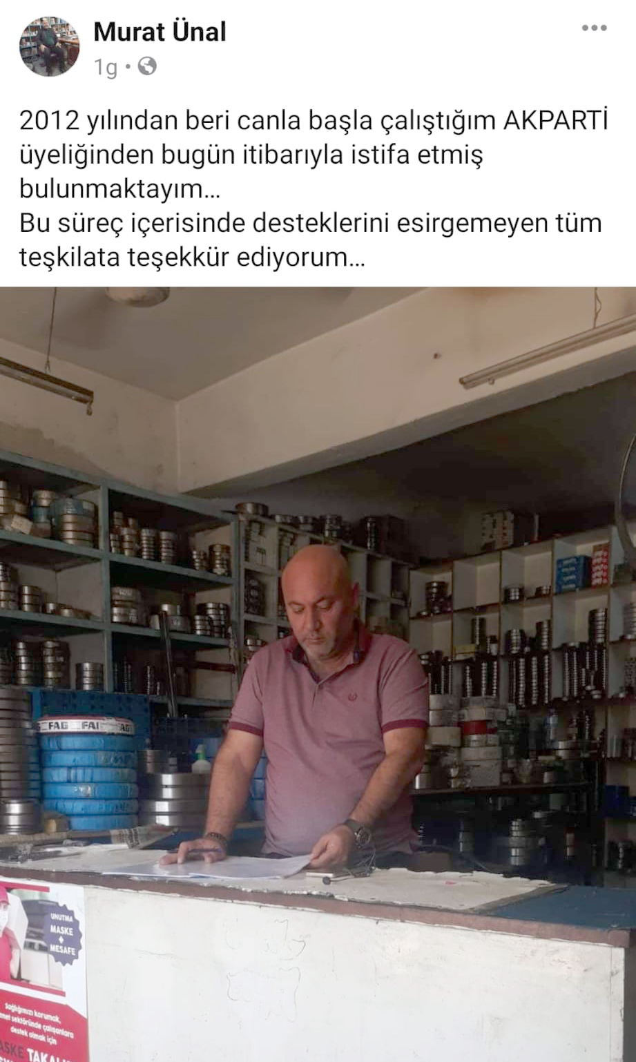 AK Parti Bornova’da istifalar sürüyor