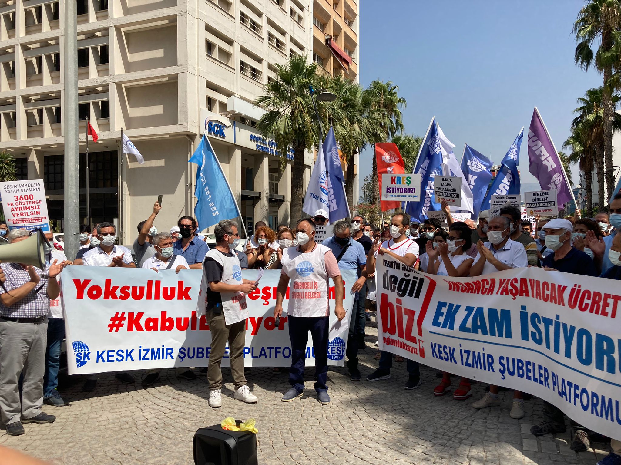 KESK, Memur-Sen ve Kamu-Sen’e ateş püskürdü: “Cumhur İttifakının toplu sözleşmesi emekçiyi bağlamaz”