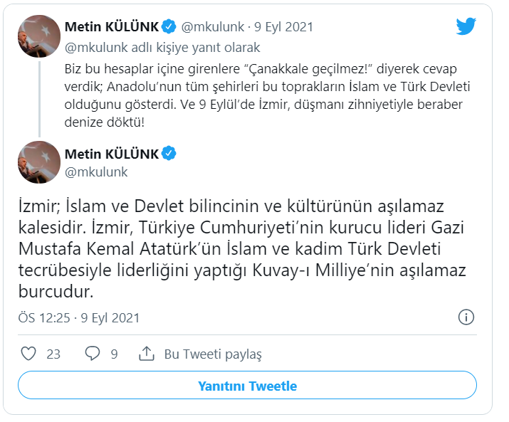 AK Partili Külünk: 15 Temmuz’da Meclis’imizi bombalayanların en büyük korkusu, İzmir