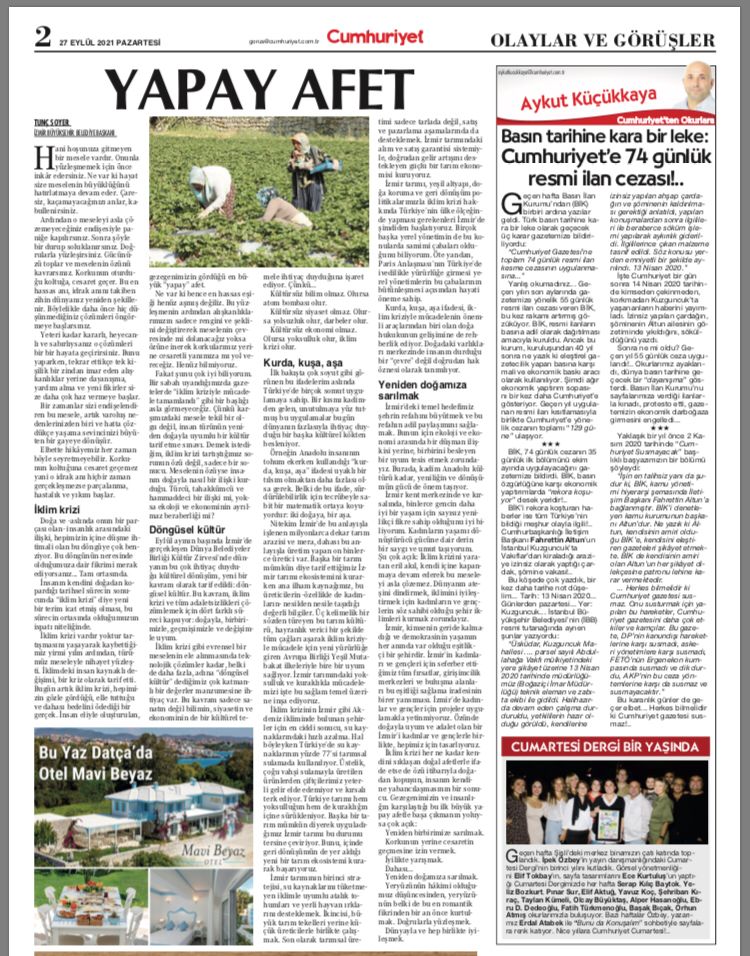 Soyer'den "Yapay Afet" uyarısı ve çözüm önerileri