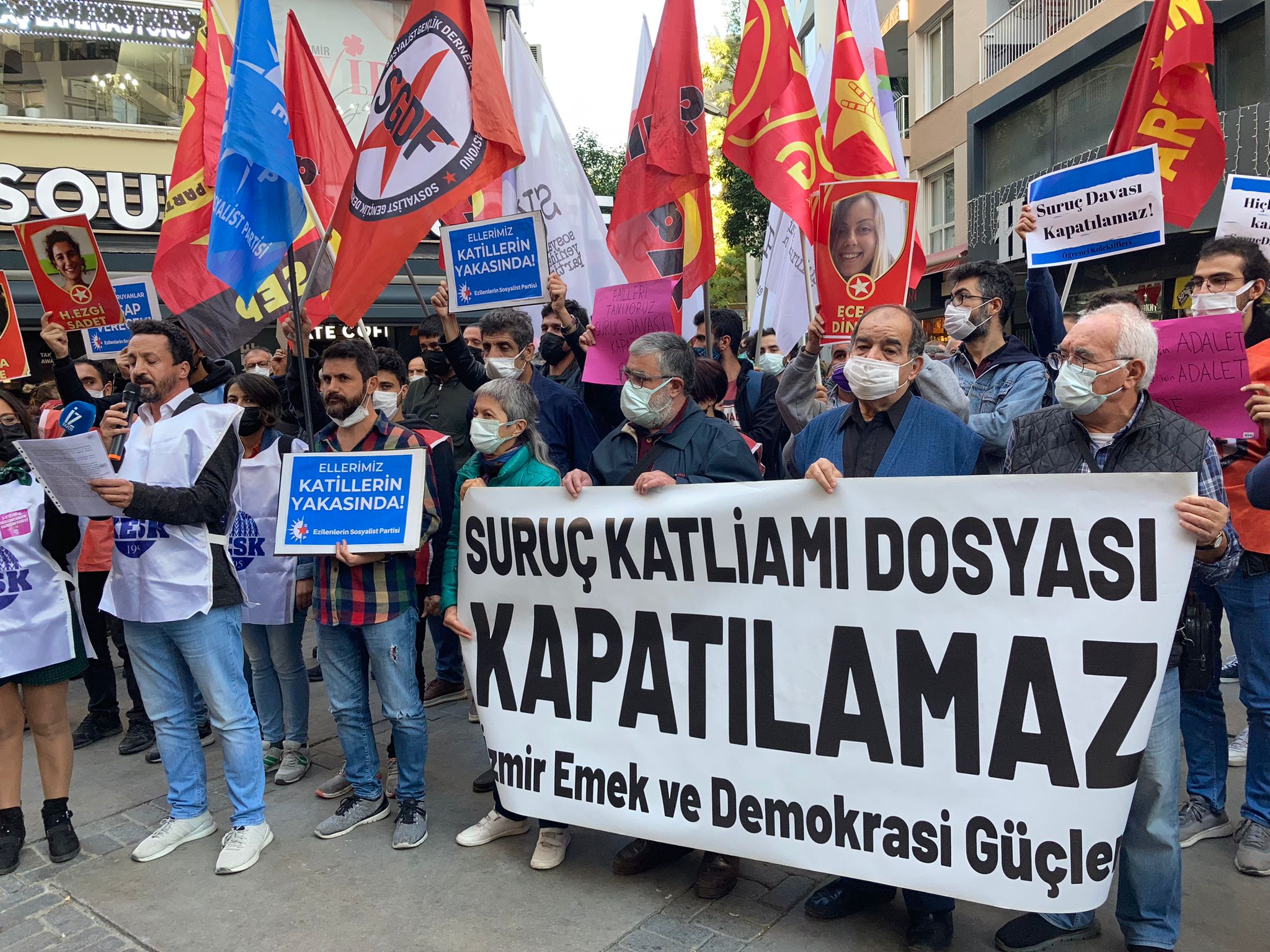 İzmir Emek ve Demokrasi Güçleri, “Suruç’un davası mahkemeye sığmaz!”