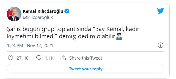 Kılıçdaroğlu'ndan Erdoğan'a yanıt: Dedim olabilir