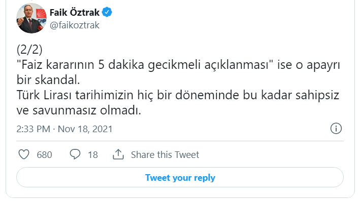 Siyasilerden Merkez Bankası'nın faiz indirme kararına ilk tepkiler