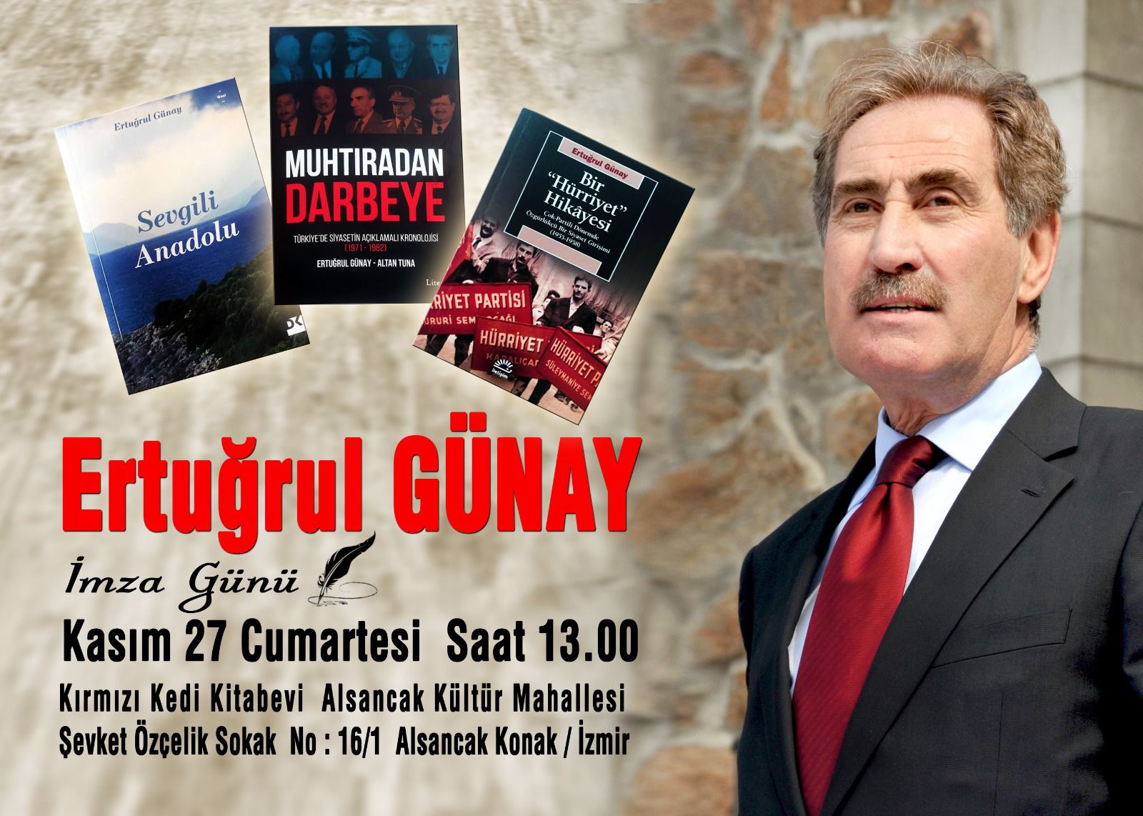 Eski Bakan Günay kitaplarını imzalayacak