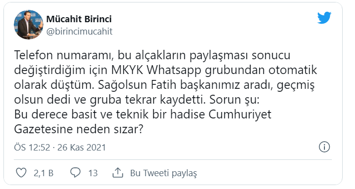Taciz iddiaları ile gündeme gelen AK Partili Mücahit Birinci’den “WhatsApp” açıklaması: Otomatik olarak düştüm