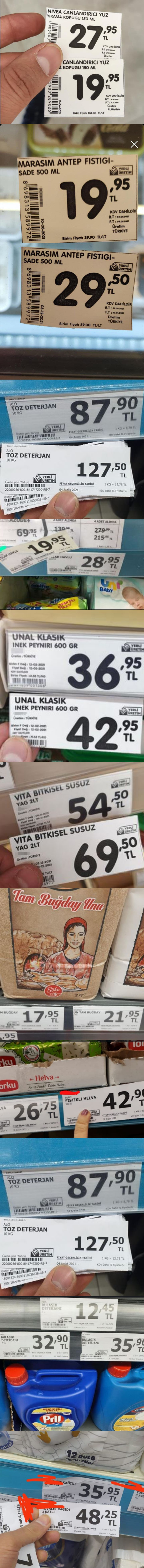 Marketlerde zam fırtınası; etiketler tek tek değiştirildi!