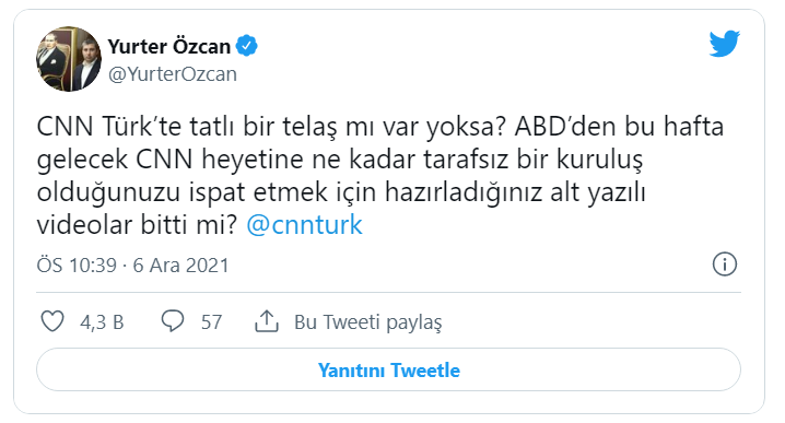 CHP'li Özcan: CNN, CNN Türk'e inceleme ekibi gönderiyor