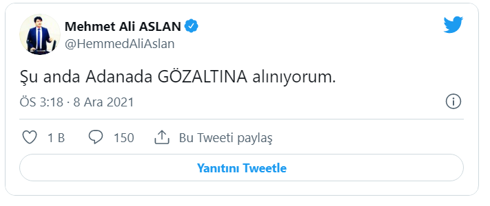 Eski HDP'li vekil Mehmet Ali Aslan gözaltına alındı