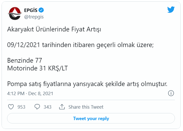 Akaryakıtta yeni zamlar: Motorinin ardından benzinin fiyatı da 10 TL'yi geçti!
