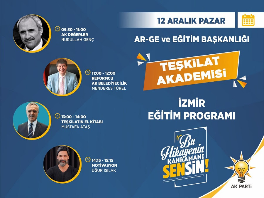 AK Parti İzmir’de ‘Teşkilat Akademisi’ başlıyor
