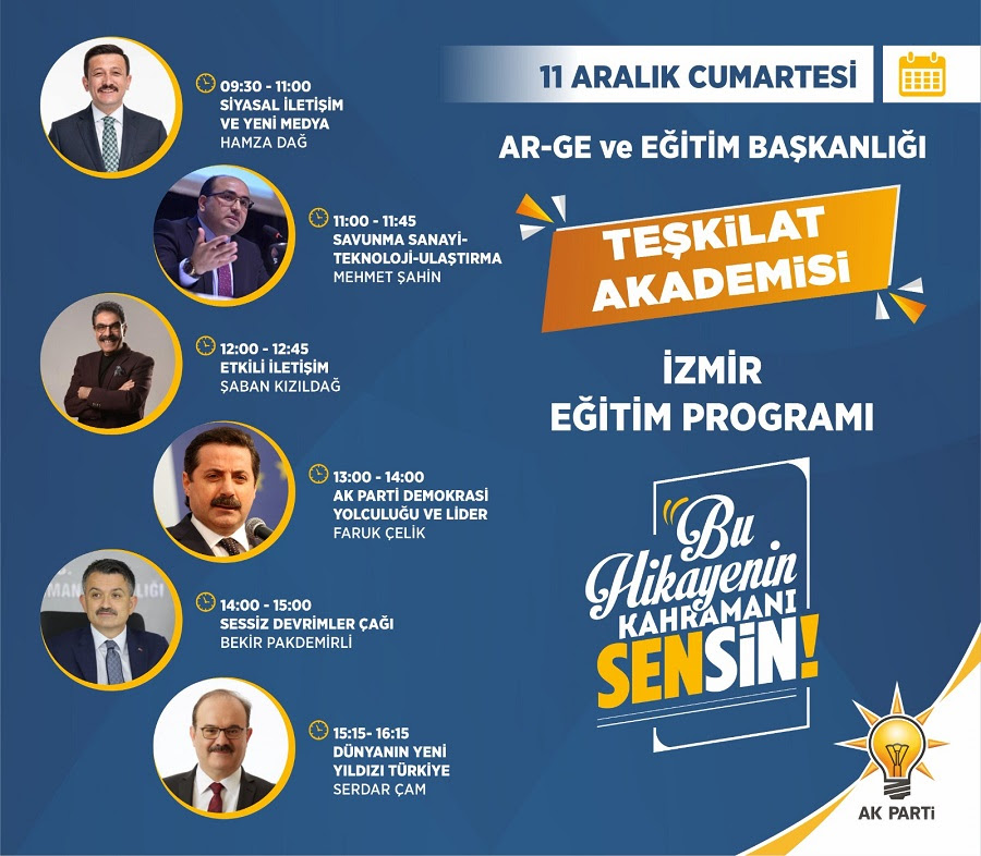 AK Parti İzmir’de ‘Teşkilat Akademisi’ başlıyor