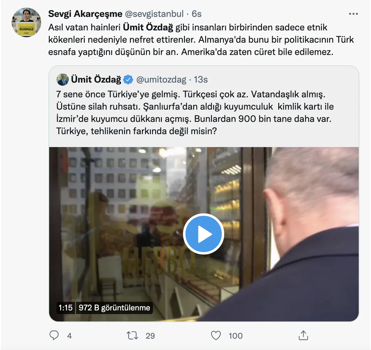 Ümit Özdağ, kimlik ve ruhsat sorduğu kuyumcuyu hedef gösterdi, tepki gösterenlere 'Stratejik salaklar' dedi