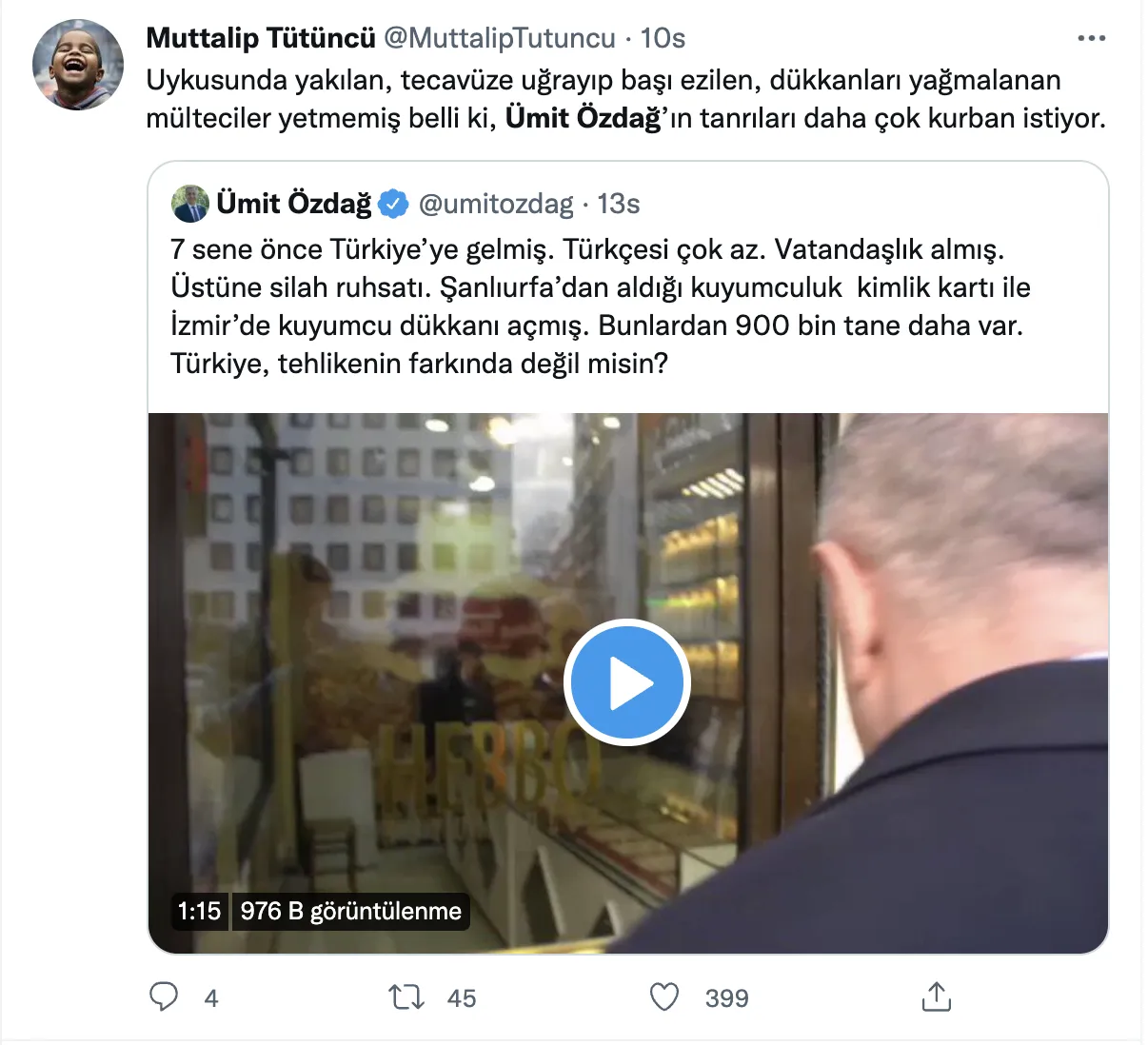 Ümit Özdağ, kimlik ve ruhsat sorduğu kuyumcuyu hedef gösterdi, tepki gösterenlere 'Stratejik salaklar' dedi