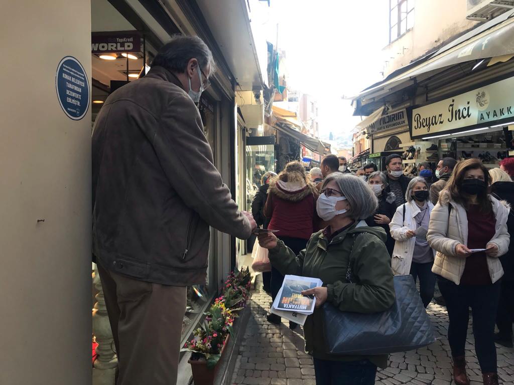 CHP, Konak'ta esnafın nabzını tuttu