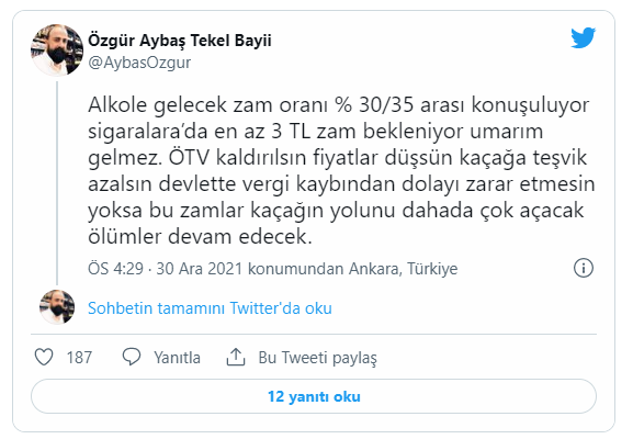 Sosyal medyadan açıkladı: Sigara ve alkole zam yolda!