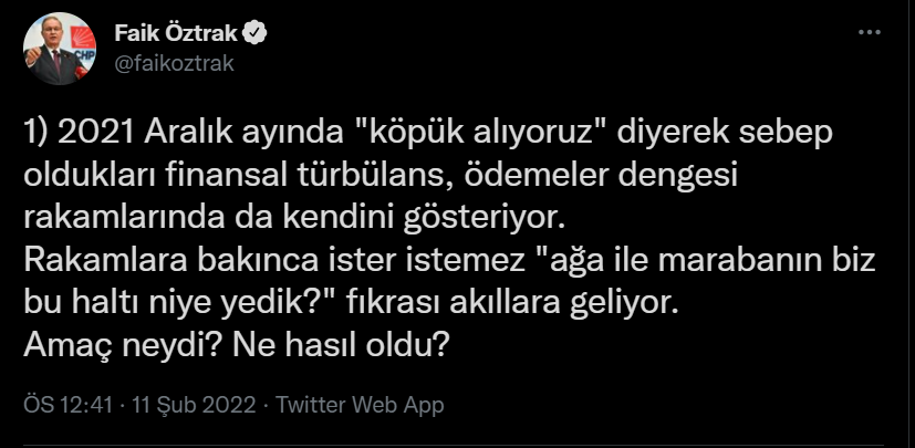 Faik Öztrak'tan rekor kıran cari açık verilerine tepki: Bu kadar haltı siz neden yediniz?