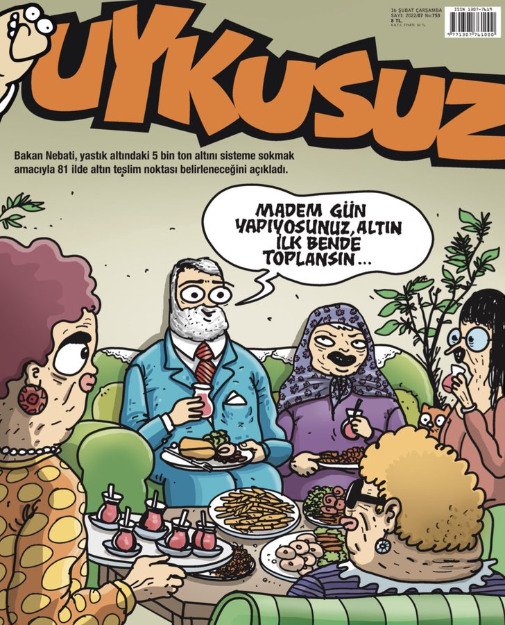 Nebati’den Uykusuz kapağına yorum: Çok zekice ve komik