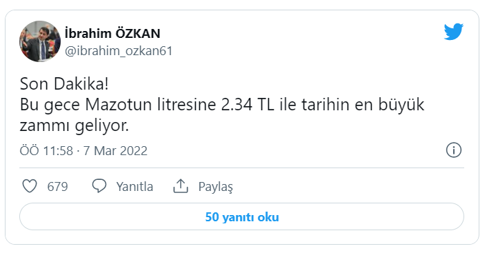 İYİ Partili Özkan'dan 'tarihin en büyük zammı' iddiası