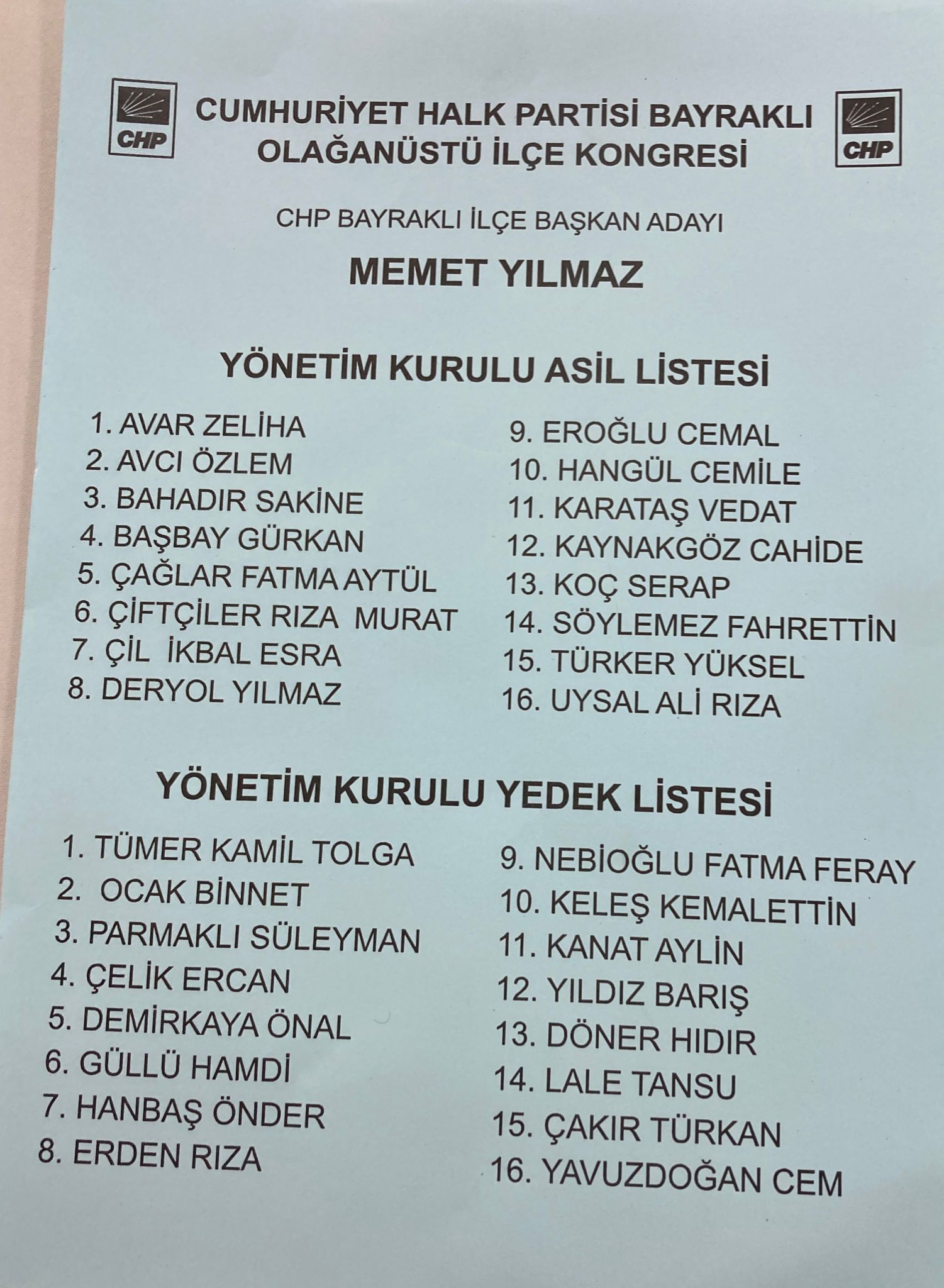 CHP Bayraklı'da kongre heyecanı