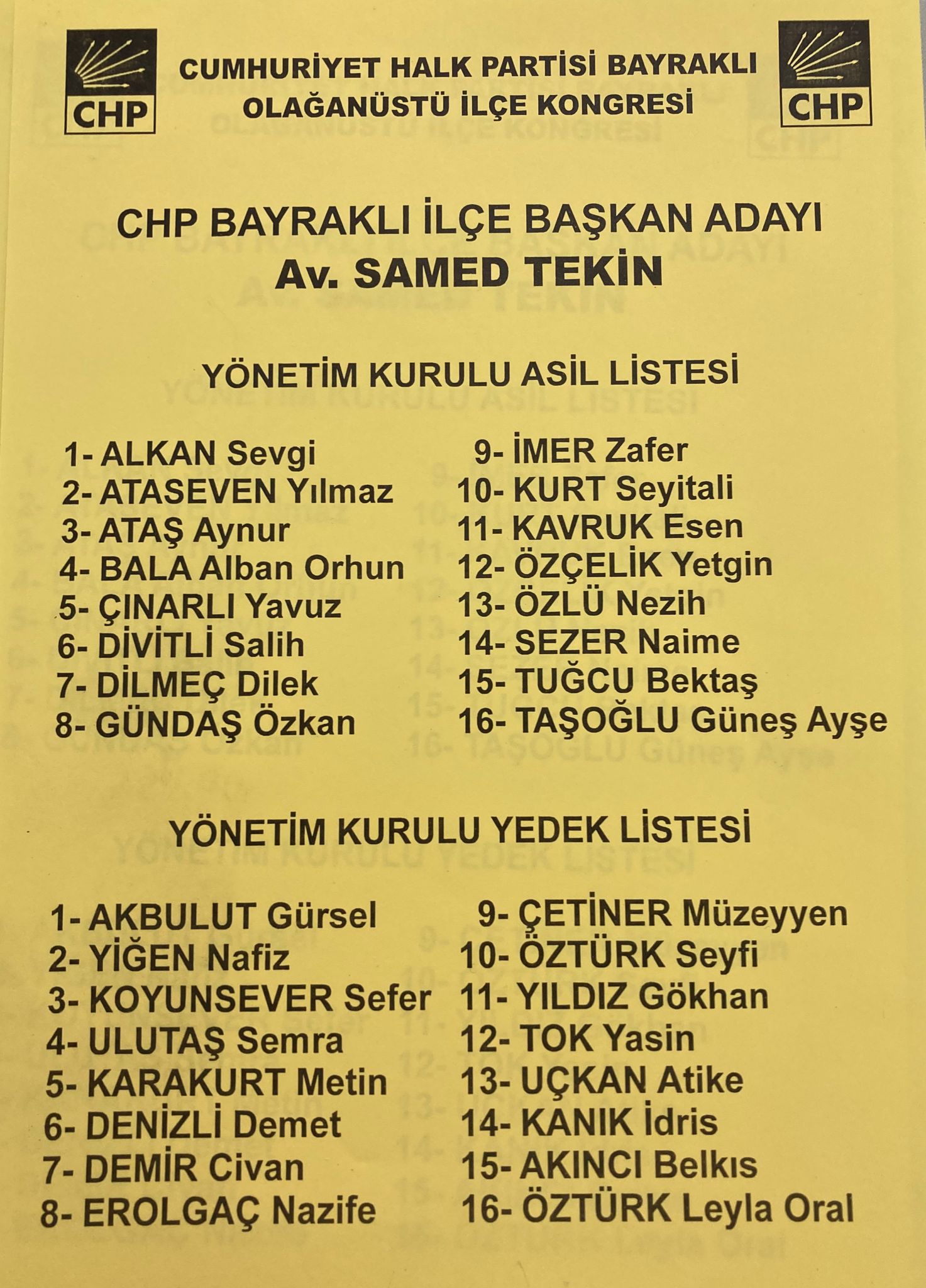 CHP Bayraklı'da kongre heyecanı