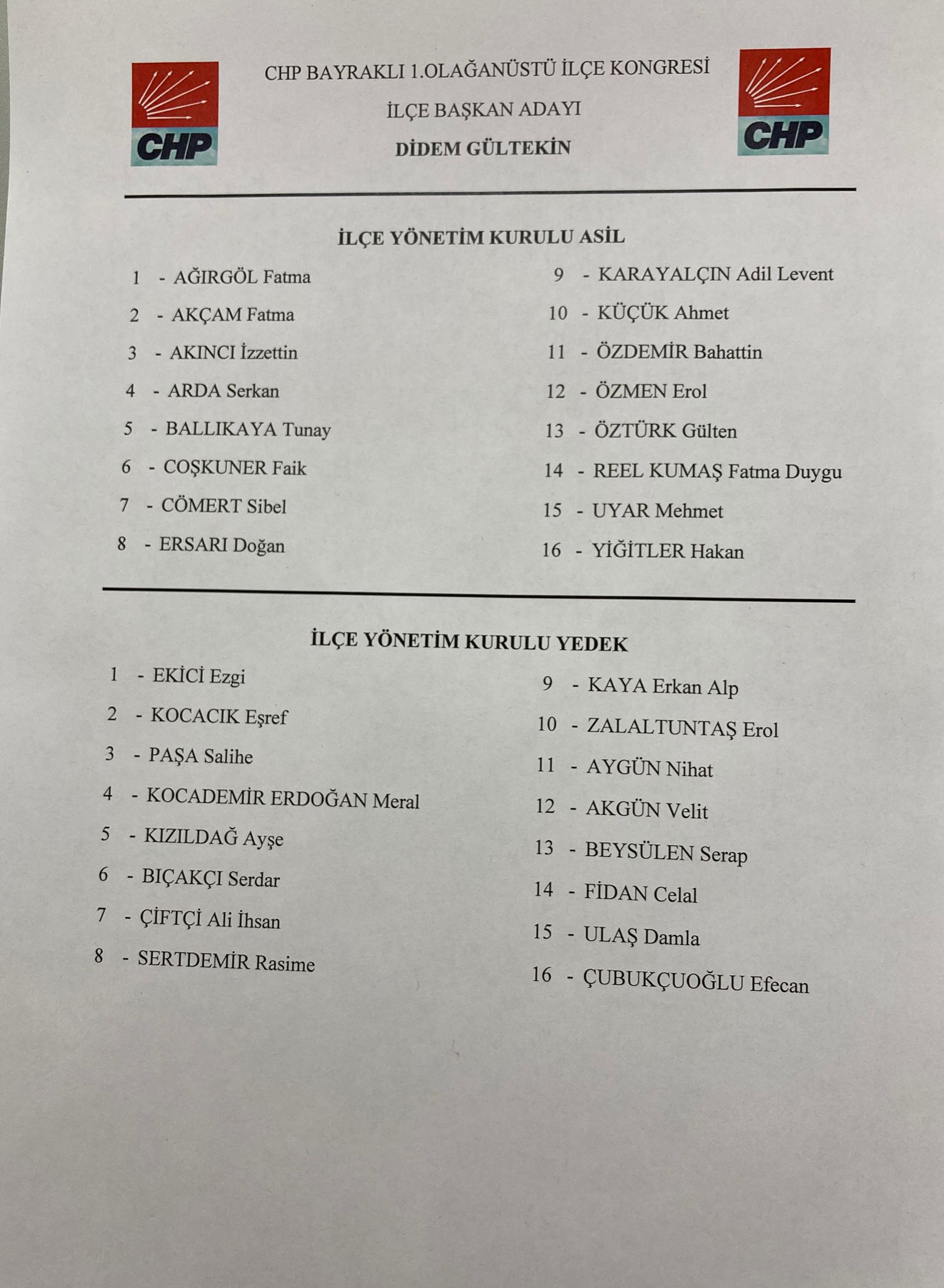 CHP Bayraklı'da kongre heyecanı