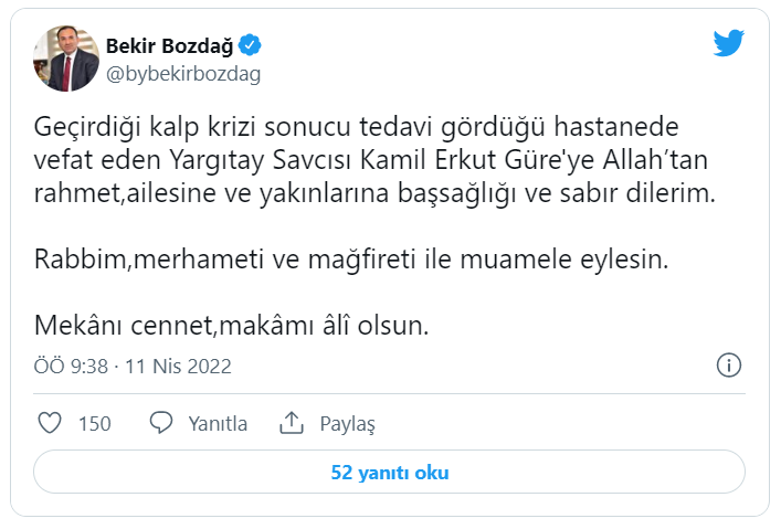 İzmir eski Başsavcısı kalp krizi geçirerek hayatını kaybetti