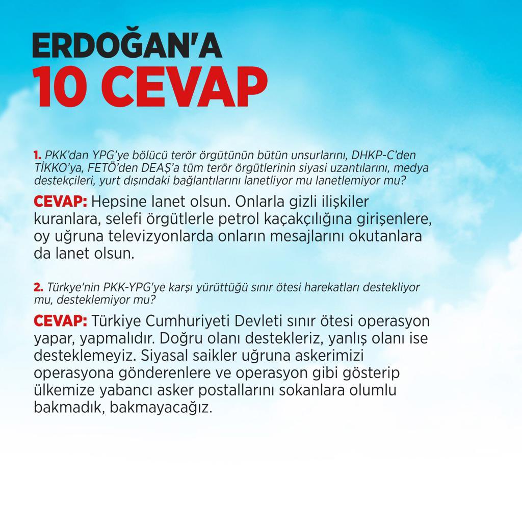 O sorulara cevap veren Kılıçdaroğlu, Erdoğan’a meydan okudu: “Saat 23’te ben de sorularımı soracağım, bakalım yanıt verecek yüreğin var mı”