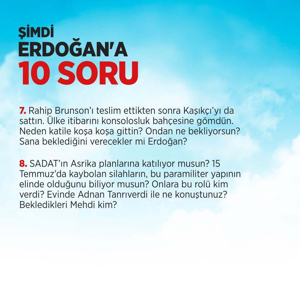 Kılıçdaroğlu, 23’te soracağım demişti: “Bir damla cesaretin varsa bu sorulara verirsin”