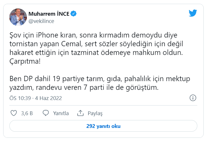 Muharrem İnce ile Cemal Enginyurt arasında sert polemik!