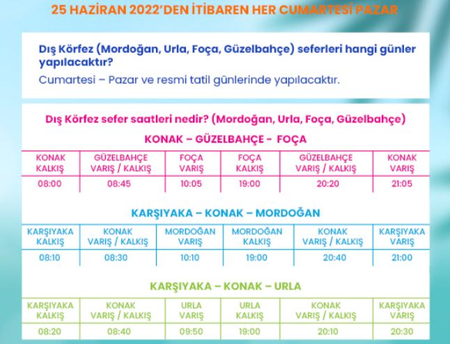  İZDENİZ’de yaz sezonu başlıyor 