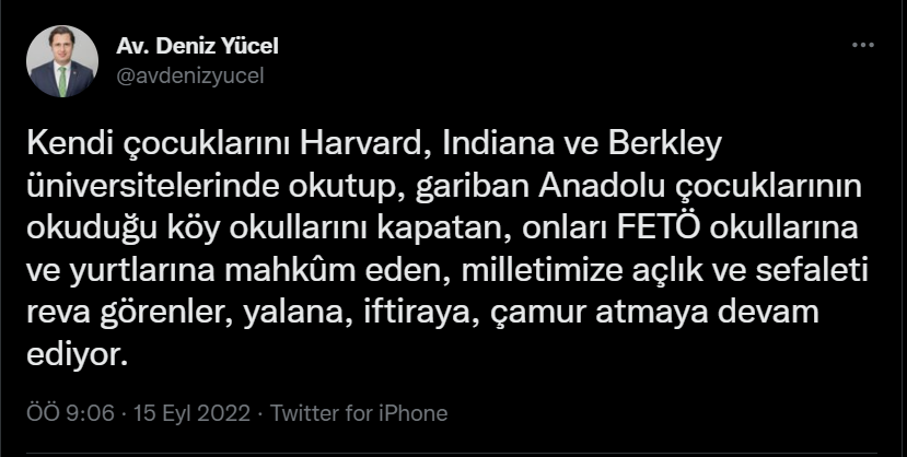 CHP'li Yücel'den Erdoğan'a 'Soyer' tepkisi: "Kendisi FETÖ hakkında ilk iddianameyi düzenleyen Cumhuriyet Savcısı"