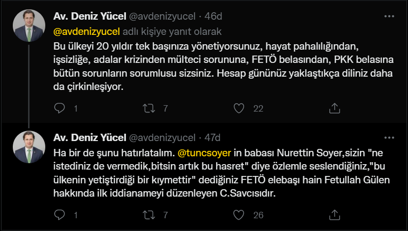 CHP'li Yücel'den Erdoğan'a 'Soyer' tepkisi: "Kendisi FETÖ hakkında ilk iddianameyi düzenleyen Cumhuriyet Savcısı"