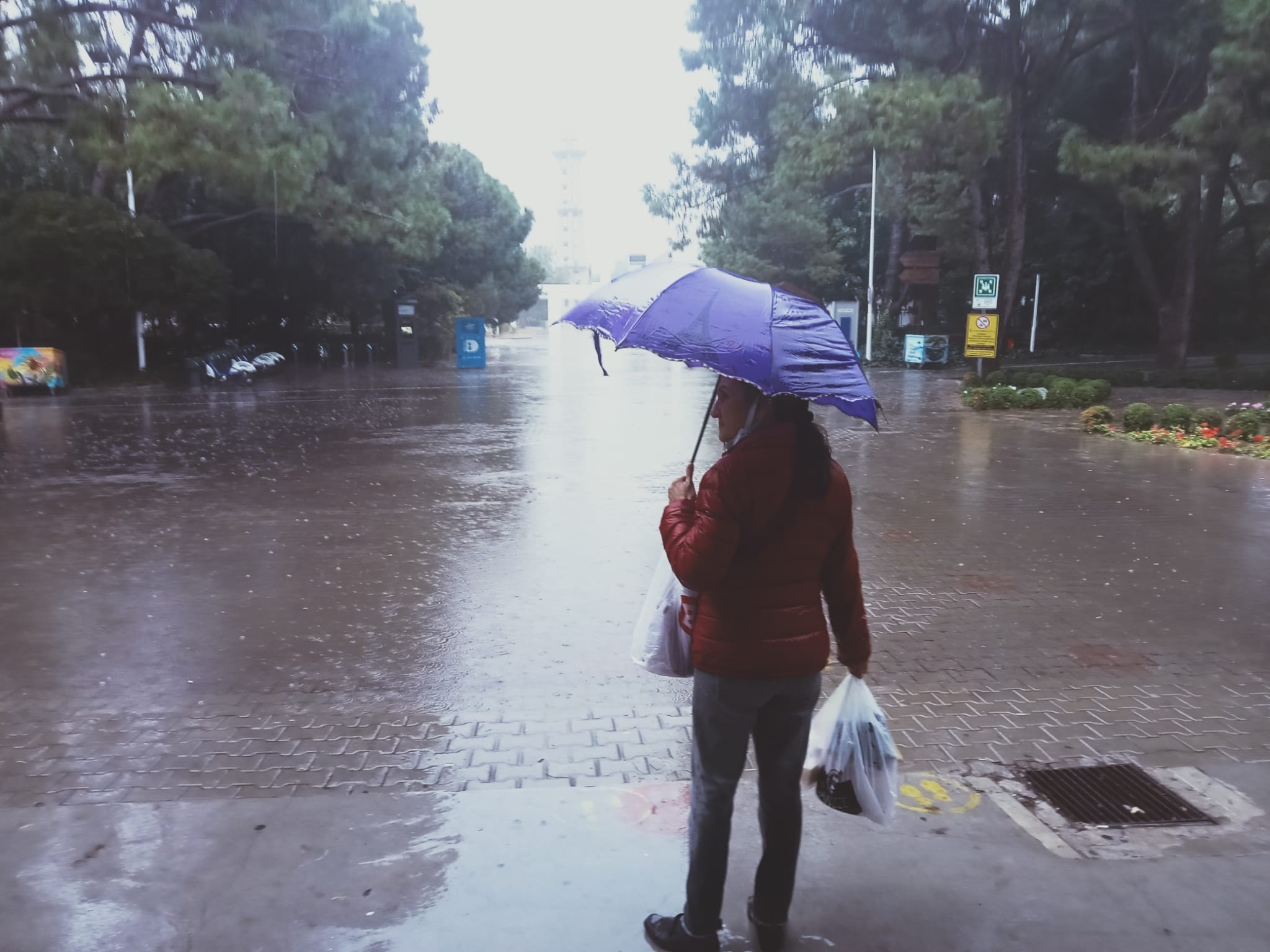 İzmir'de aniden bastıran yağmur hayatı felç etti