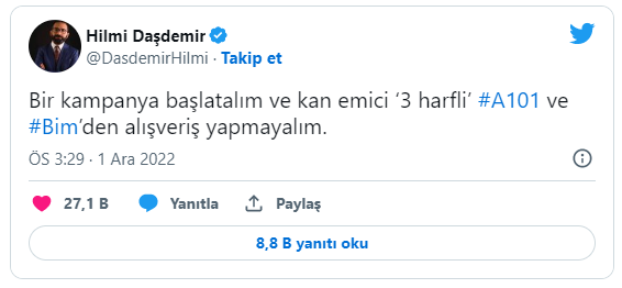 BİM boykotu TT oldu!