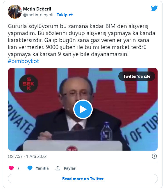 BİM boykotu TT oldu!