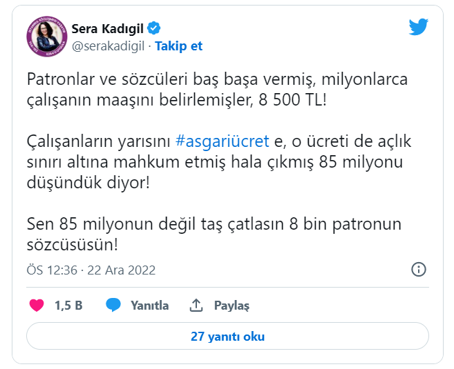 Erdoğan’a asgari ücret tepkileri: Sen 8 bin patronun sözcüsüsün