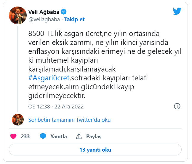 Erdoğan’a asgari ücret tepkileri: Sen 8 bin patronun sözcüsüsün