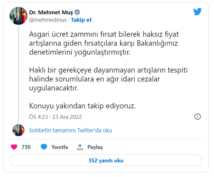 Asgari ücret zammı sonrası fırsatçılık yapan yandı!