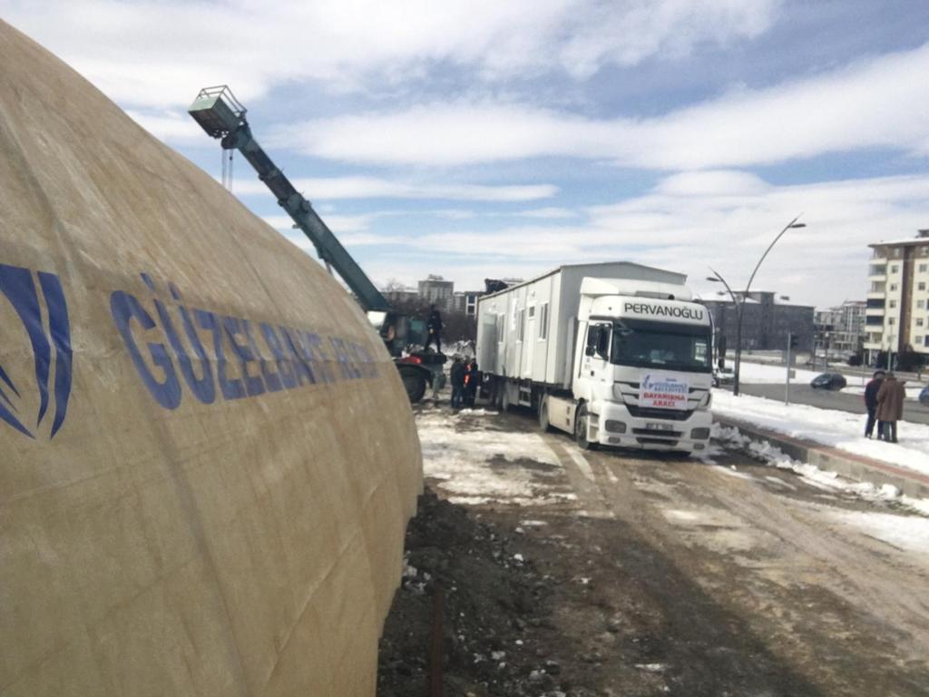 Güzelbahçe’den Malatya’ya 50 konteynerlik kent