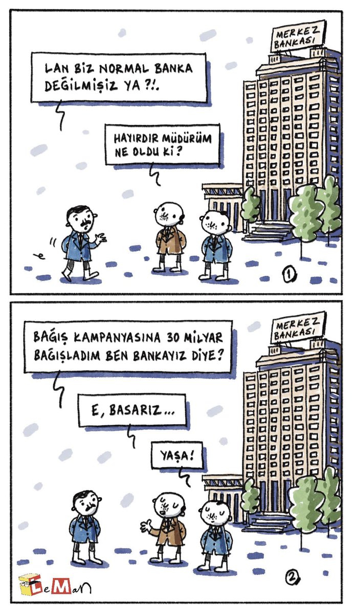 LeMan'dan Merkez Bankası karikatürü: Biz normal banka değilmişiz ya?