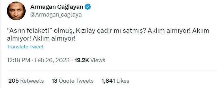 Kızılay'ın çadır satması gündem: 'Neden bağış alıyorlar o zaman?'