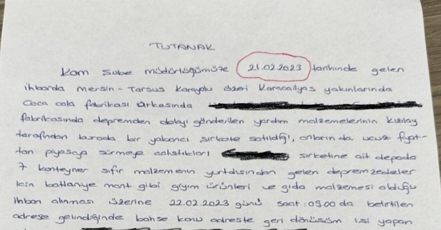 Kızılay, 18 Şubat'ta 2 TIR dolusu giysi satmış!