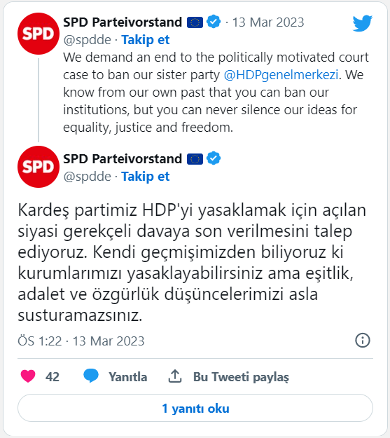 Avrupa Parlamentosu'ndaki sol parti grupları HDP'yle dayanışma mesajı yayımladı