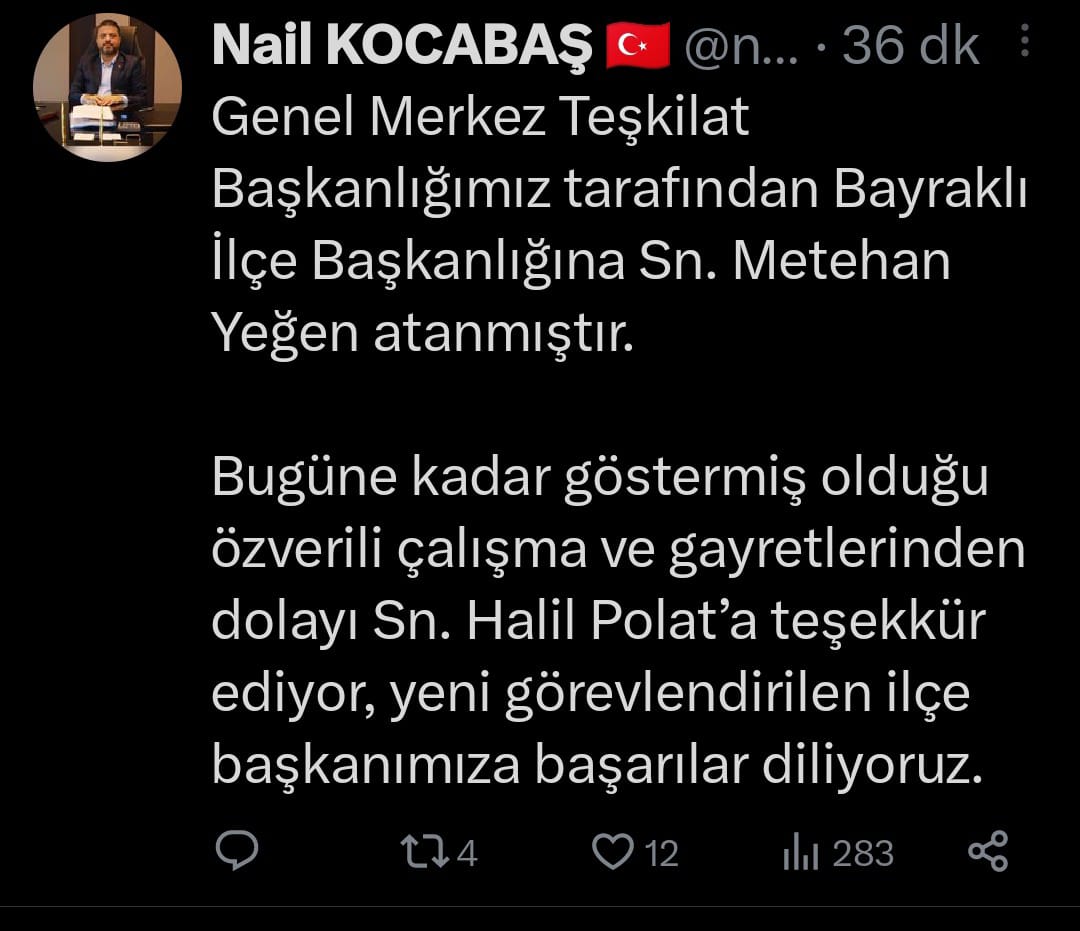 AK Parti'de istifa eden 6 ilçe başkanının yerine atamalar yapıldı