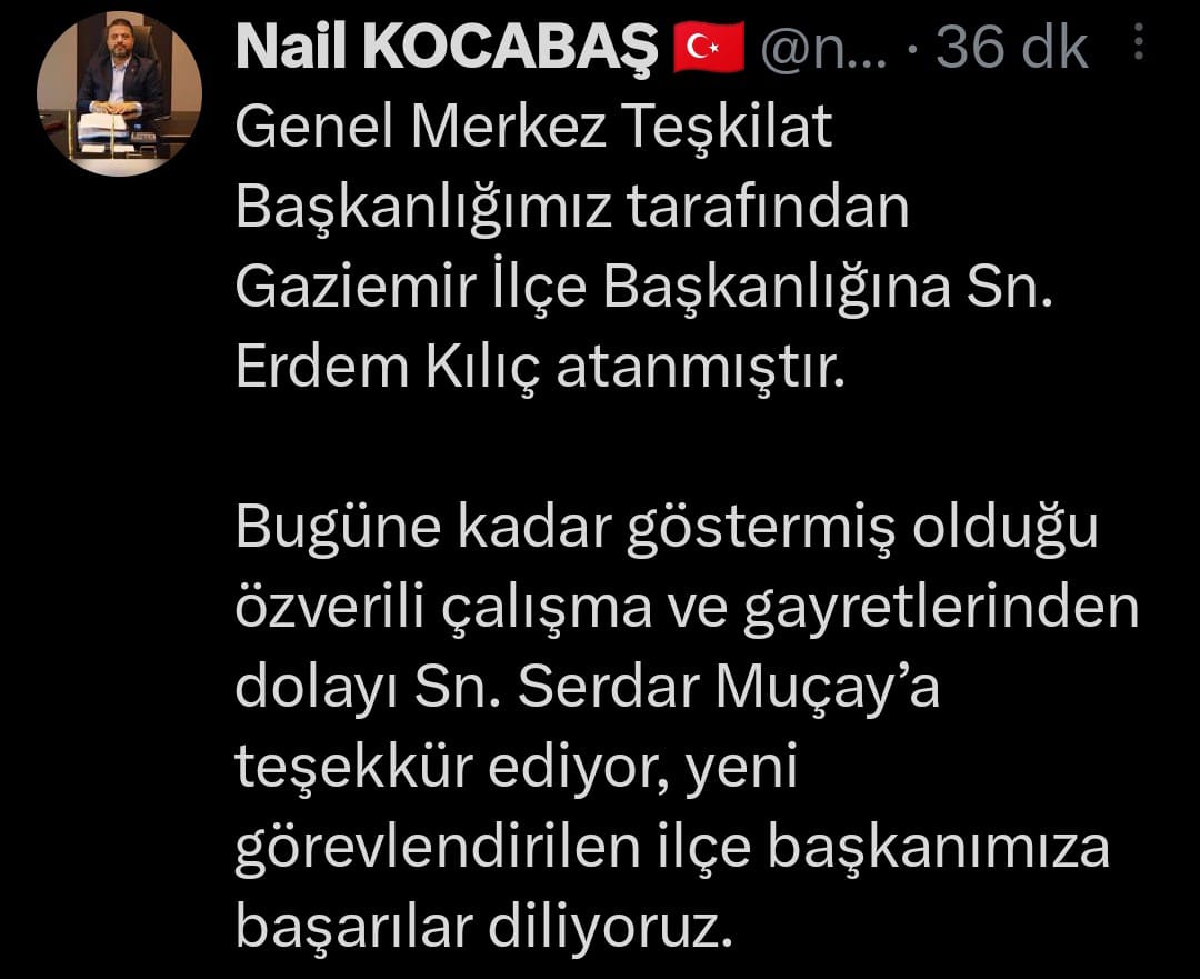 AK Parti'de istifa eden 6 ilçe başkanının yerine atamalar yapıldı