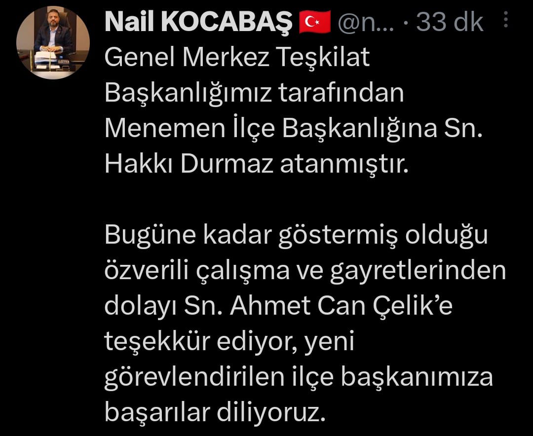 AK Parti'de istifa eden 6 ilçe başkanının yerine atamalar yapıldı