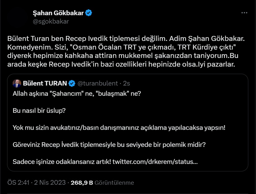 Şahan Gökbakar'dan Kızılay Başkanı Kınık’a: Hafiften titreme geldi mi?