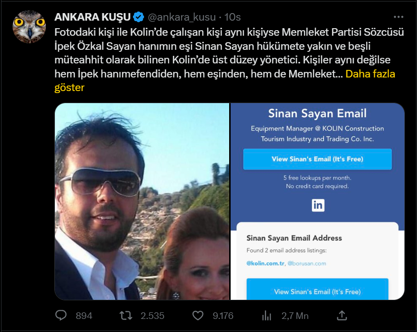 Muharrem İnce'nin sözcüsünün eşi Beşli Çete'de yönetici çıktı