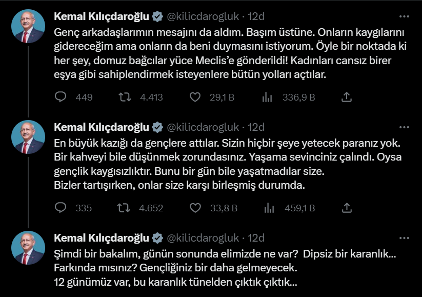 Kılıçdaroğlu: Sandıktan değişim mesajı çıkmıştır